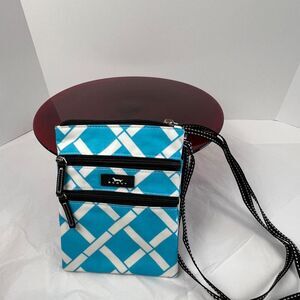 Scout Women's Bright Blue/White print Sally Go Lightly Crossbody bag